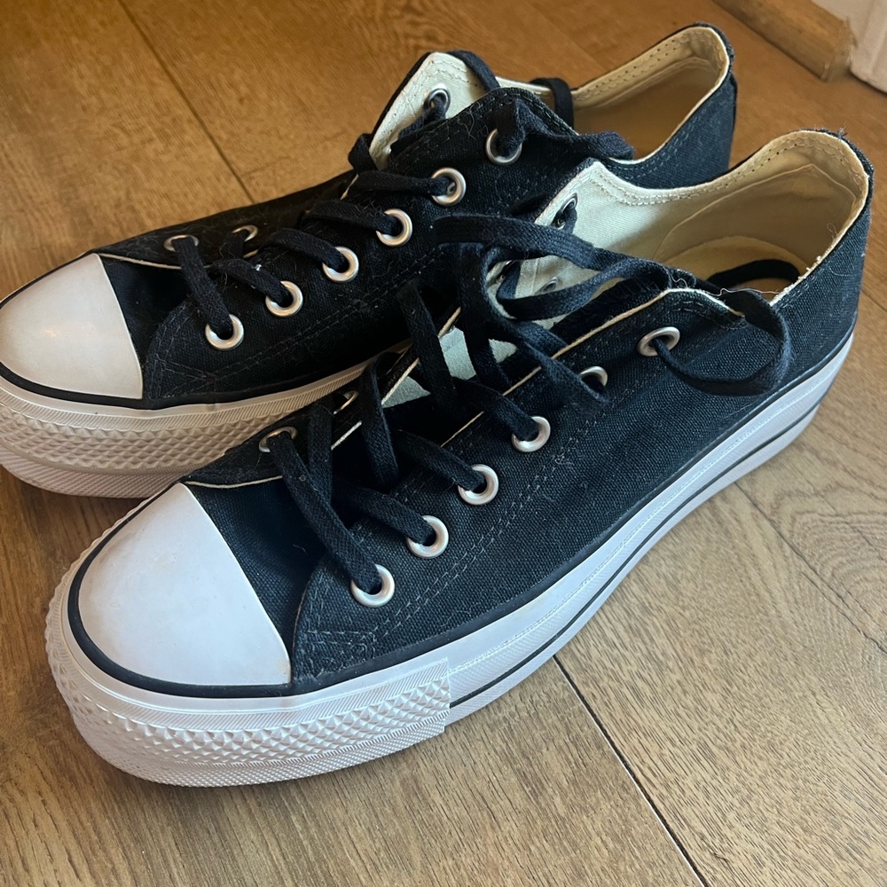 Platform converse canvas shoes